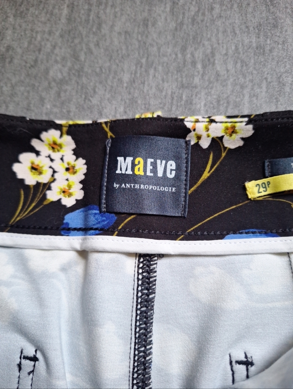 Maeve By Anthropologie The Collette Wide Leg Floral Pants Size 29 Petite - Picture 6 of 16